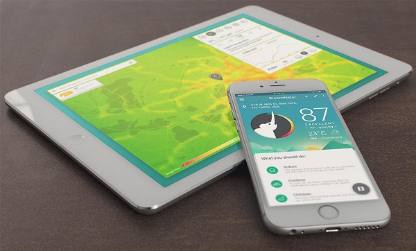Screenshot of BreezoMeter App